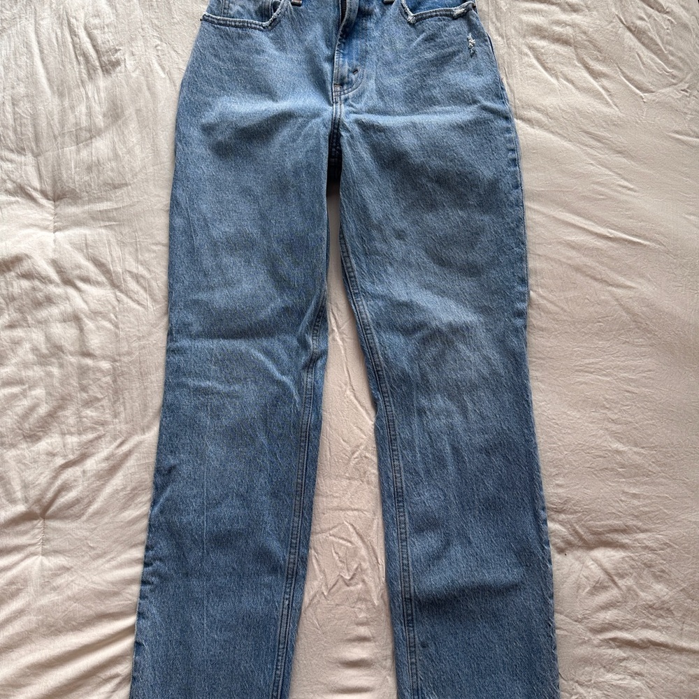 Abercrombie & Fitch Light Blue Distressed Jeans
